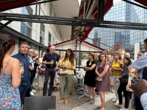 Un moment de convivialité entre entrepreneurs